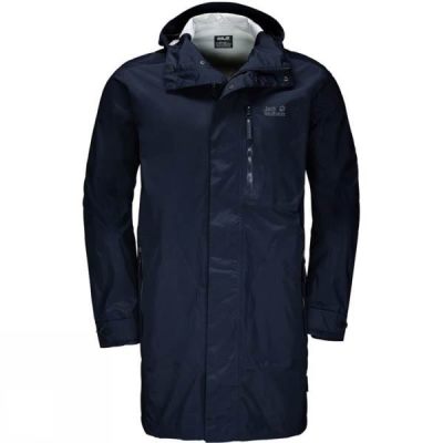 Impermeables Jack Wolfskin Crosstown Hombre - Azul Marino - Chile JYC543872